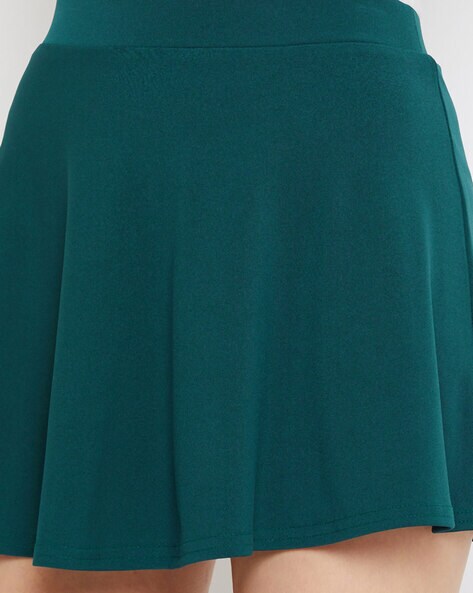 Too Legit Mineral Wash Mini Skirt - Green