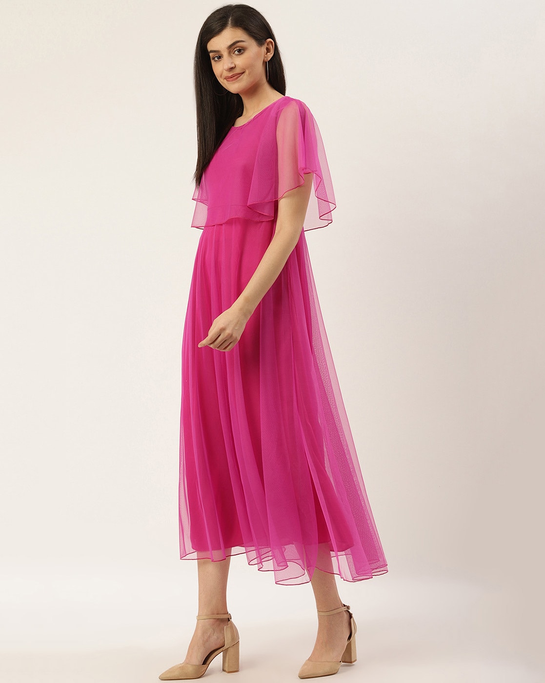 Buy Magenta Dresses for Women by U & F Online | Ajio.com