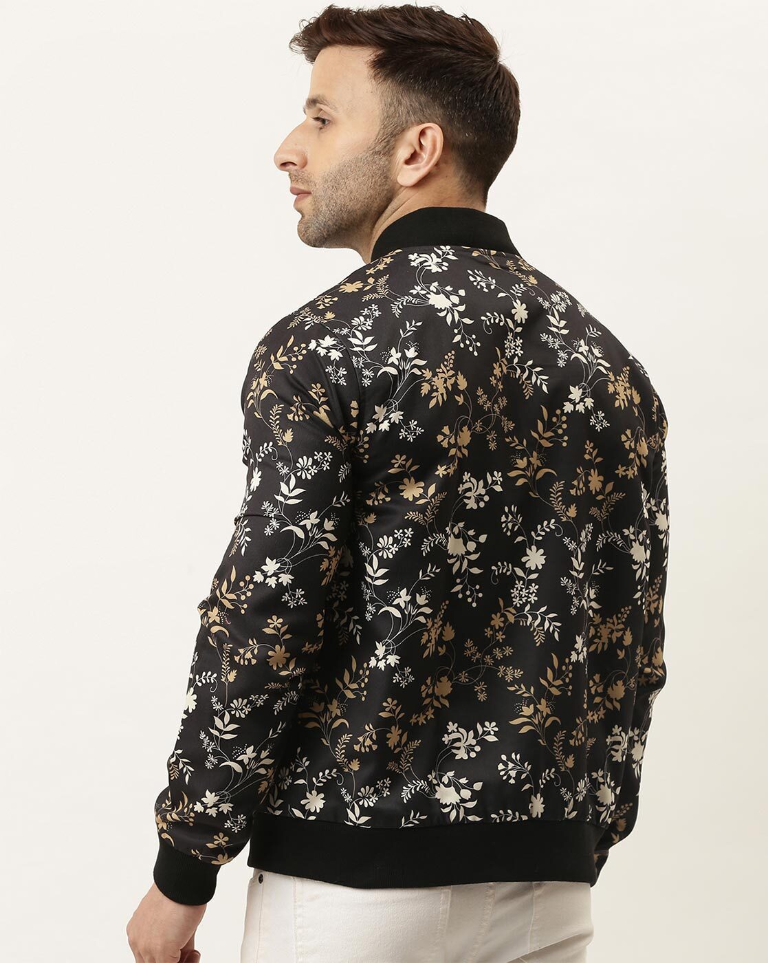 Womens ETRO black Cropped Floral Print Bomber Jacket | Harrods UK