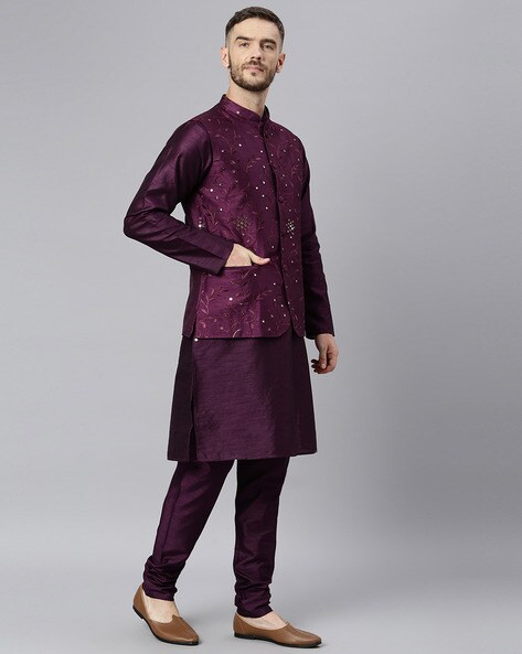 three piece kurta gents