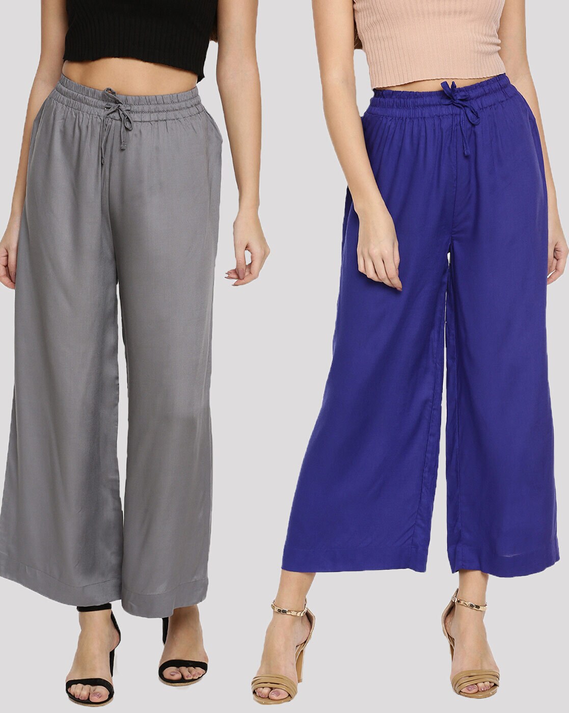 Twin Birds Ladies Plazo Pant Assorted Online at Best Price, Ladies Palazzo  Pants