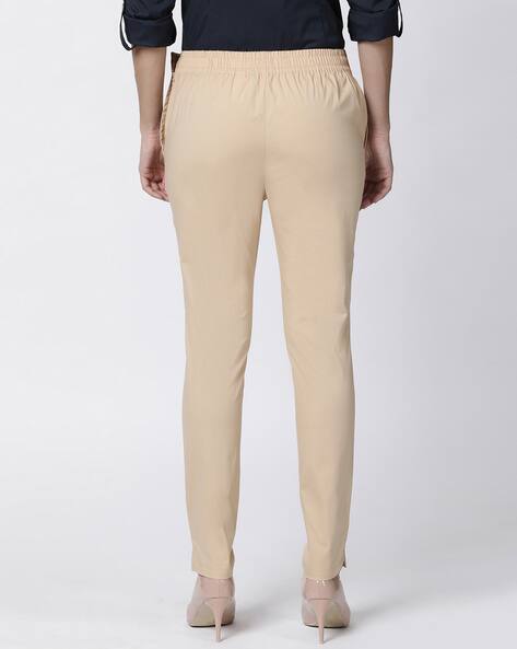 Buy Beige Trousers \u0026 Pants for Women by 