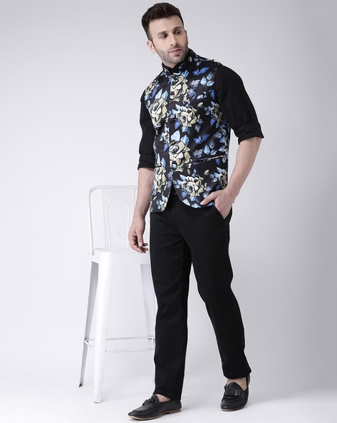 Buy SHOWOFF Cream Slim Fit Printed Jacket for Mens Online @ Tata CLiQ