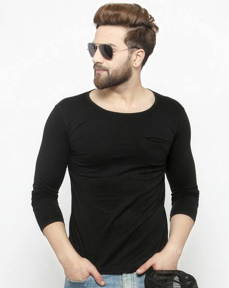 Buy Black Tshirts for Men by AUSK 