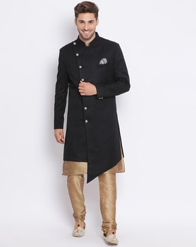 Black sherwani outlet designs 2019