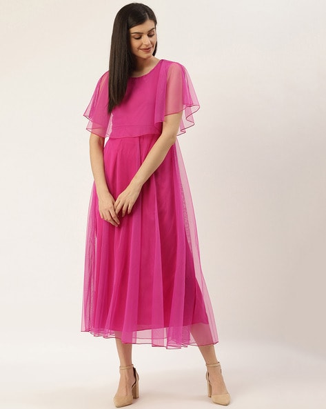 womens magenta dress