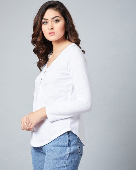 White Tshirts for Women by AUSK Online 
