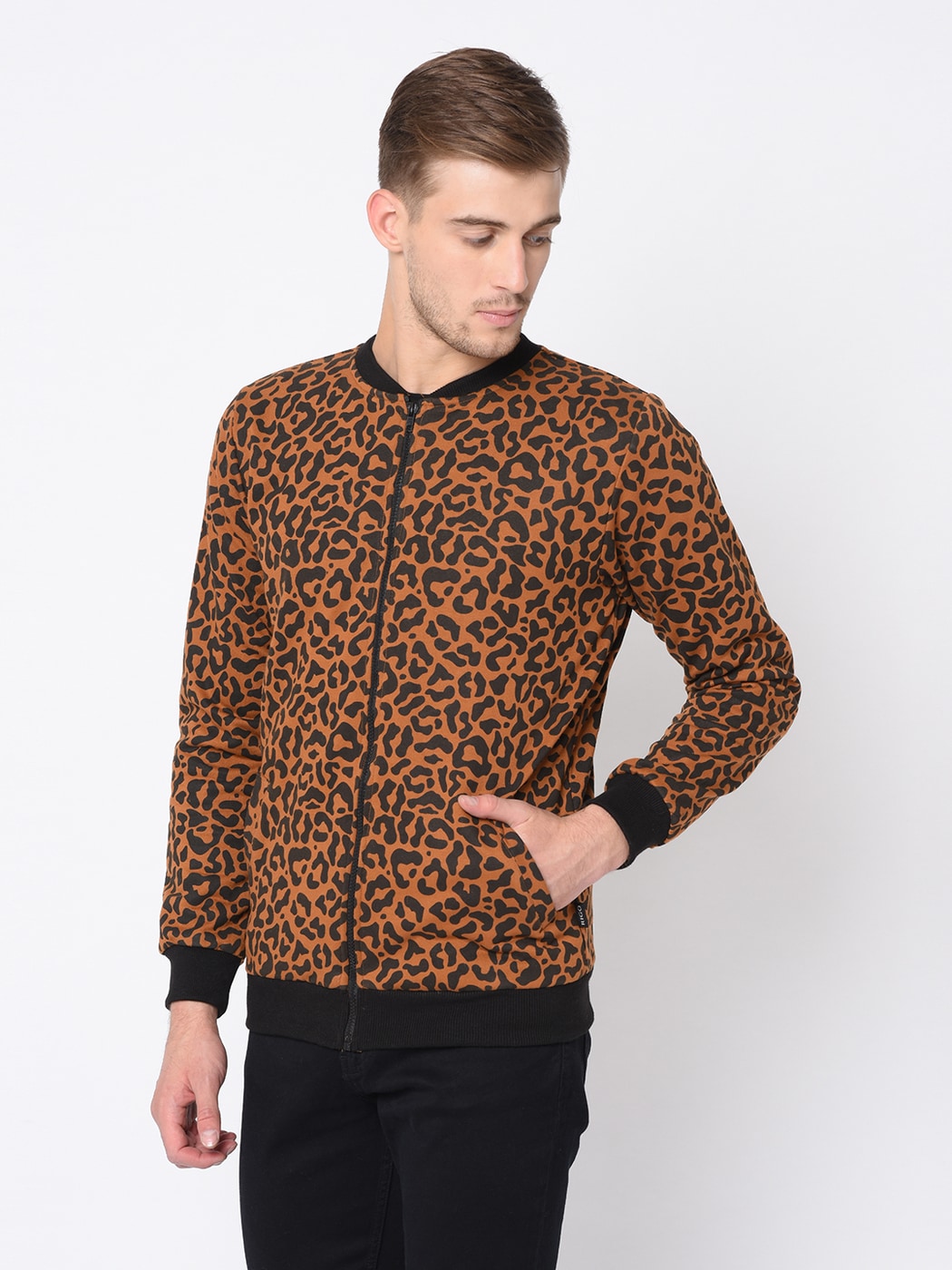 Leopard print jacket for on sale men