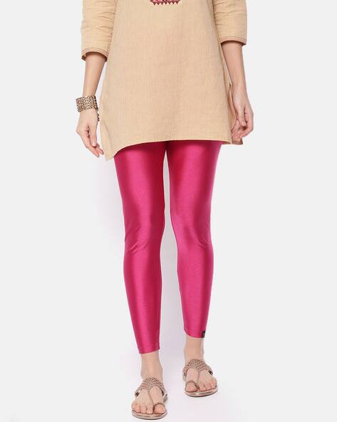 Buy Pink Leggings for Women by Twin 