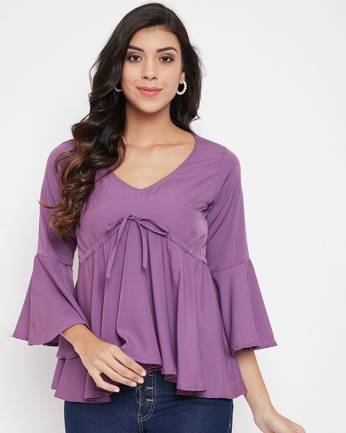 Buy Purple Tops for Women by U & F Online | Ajio.com