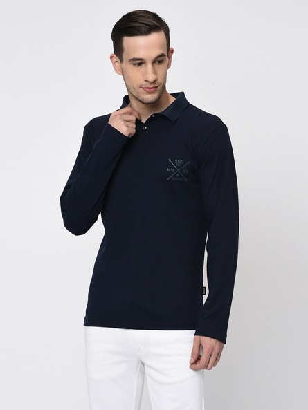 Buy Navy blue Tshirts for Men by RIGO Online