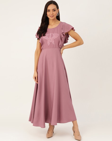 Plus Size Elegant Dress Women's Plus Allover Print Butterfly - Temu