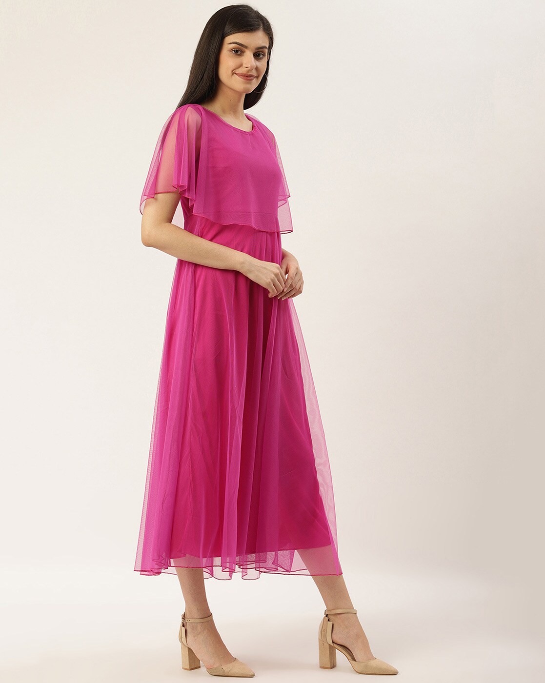 womens magenta dress