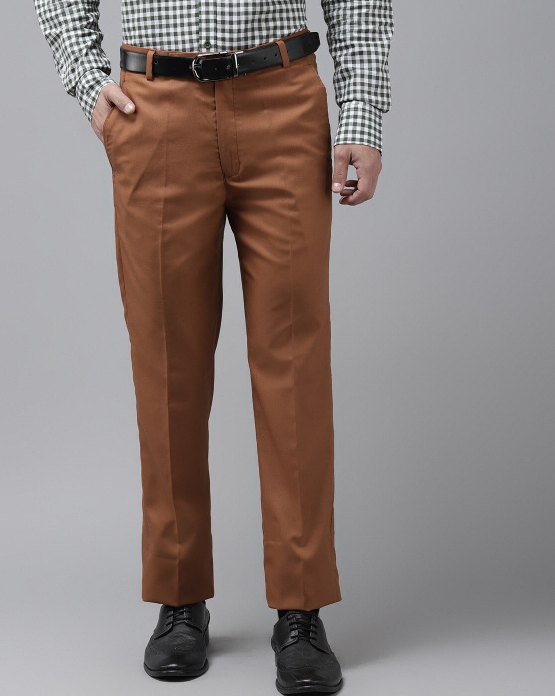 Buy Louis Philippe Brown Trousers Online  609430  Louis Philippe