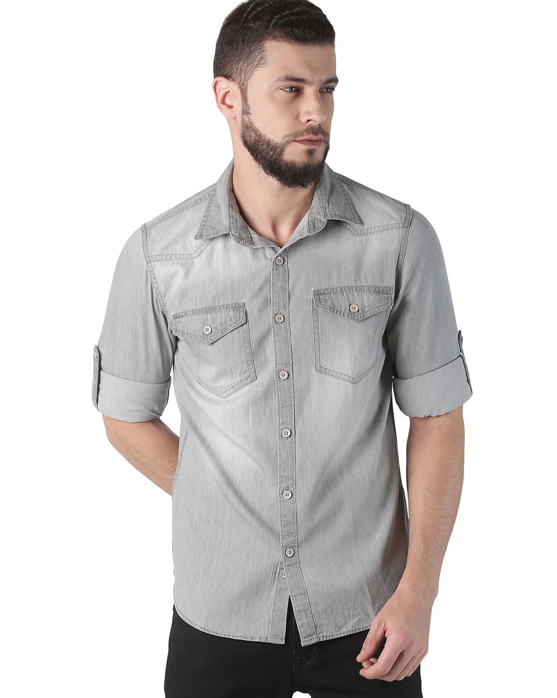 Buy Blue Shirts for Men by YOVISH Online | Ajio.com