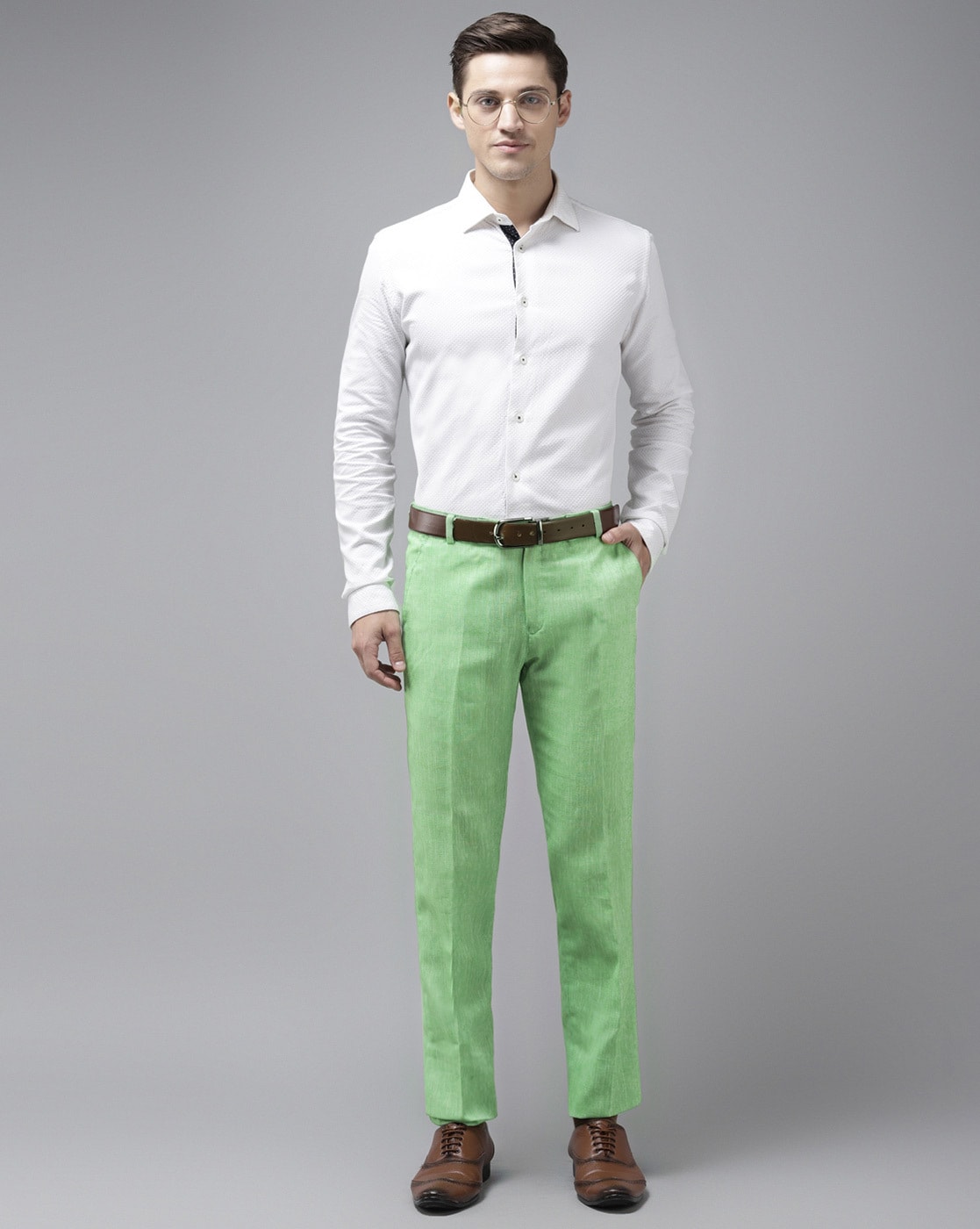 ALLEN SOLLY Men Solid Super Slim Fit Trousers | Lifestyle Stores | Pari  Chowk | Greater Noida