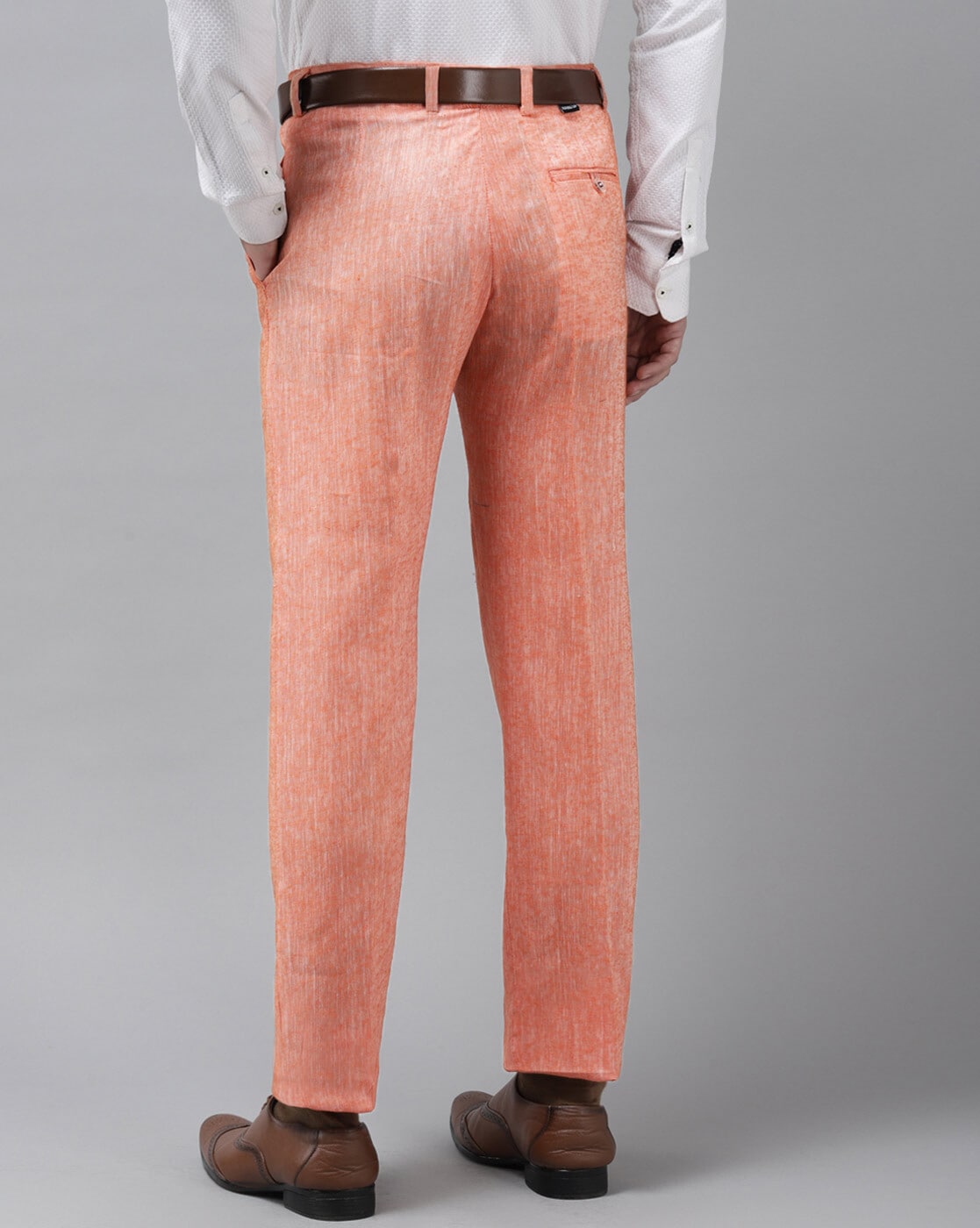 Burnt Orange Linen Pants | SARTORO