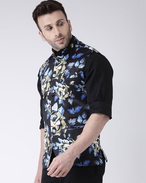 INC International Concepts Men's Regular-Fit Floral-Print Denim Trucker  Jacket, Created for Macy's - Macy's