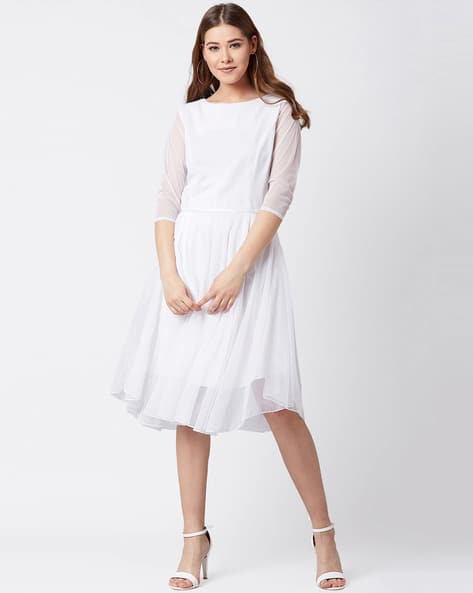 Buy White Dresses for Women by U \u0026 F 