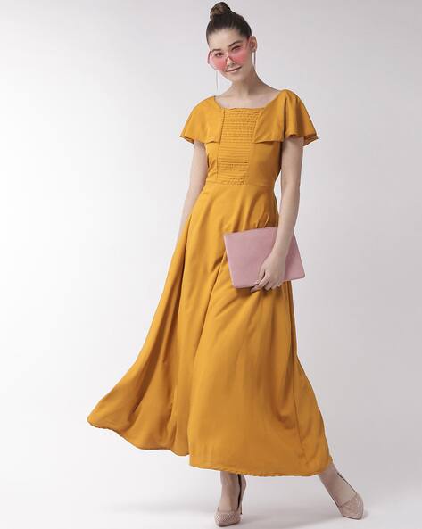 Buy Mustard Dresses for Women by U \u0026 F 