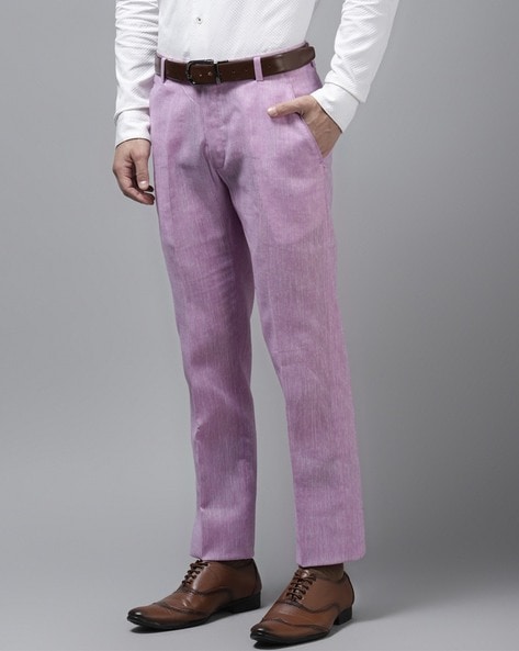 Plain Men Lycra Purple Formal Pant, Slim Fit at Rs 365/piece in Begusarai |  ID: 2851592137048