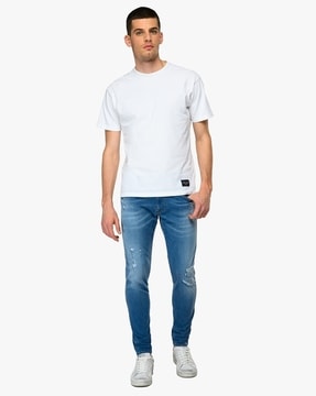 Men's Aged Eco 20 Years slim fit Anbass jean - REPLAY Online Store