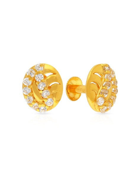 Buy Malabar Gold and Diamonds 18k Gold Earrings for Women Online At Best  Price @ Tata CLiQ