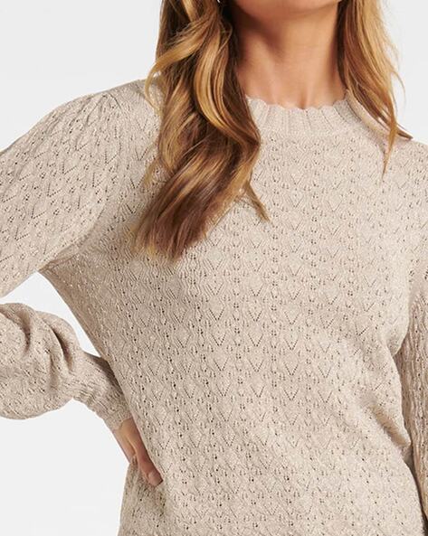 Mia shop pointelle sweater