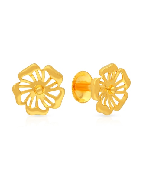 Buy Malabar Gold & Diamonds 22 Kt (916) Purity Yellow Gold Earring  100001328587 For Women at Amazon.in