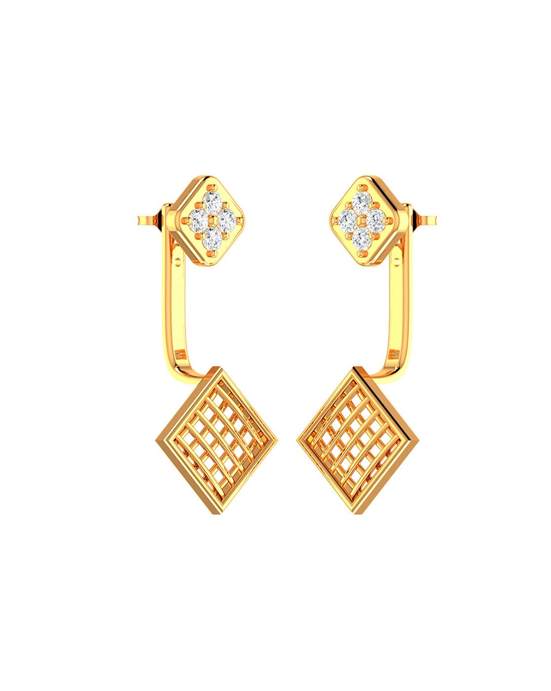 SPE Gold -Charming Bunny design Gold Studs