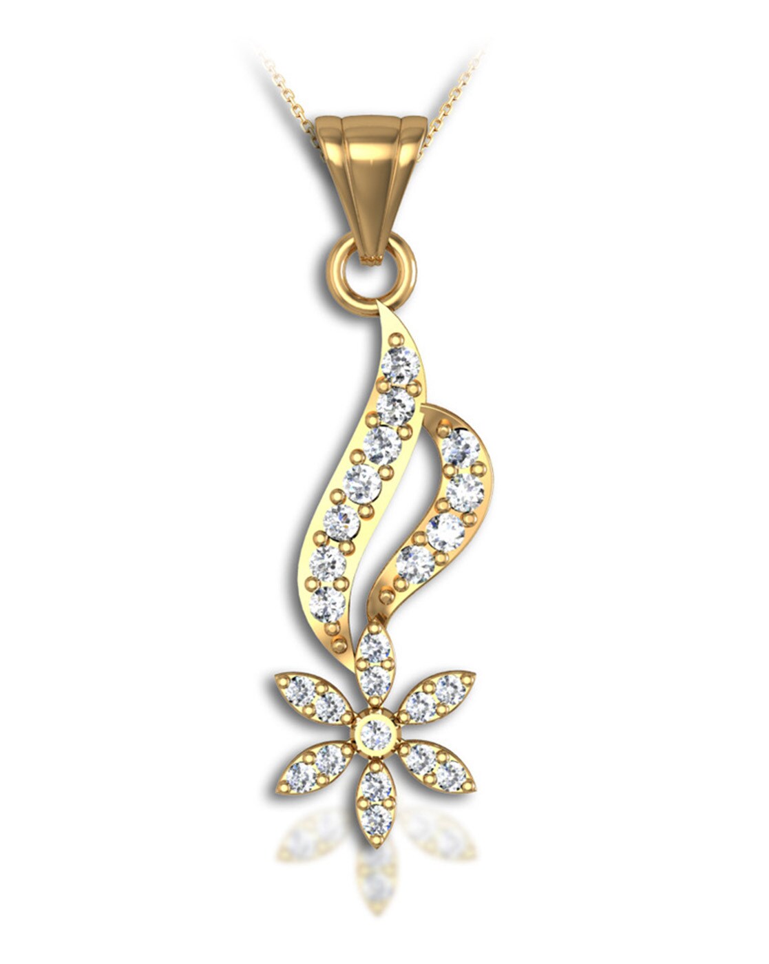 Buy Yellow Gold Necklaces & Pendants for Women by Dishis Online