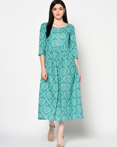 Stunning one piece IndoWestern Dress  Jaipur Bandhej