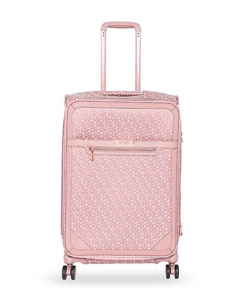 Buy Dkny Logo Print Trolley Bag | Pink 