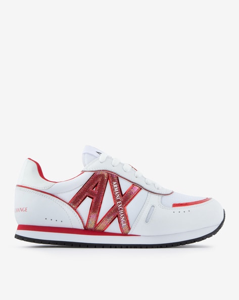 Buy White & Red Sneakers for Women by ARMANI EXCHANGE Online 