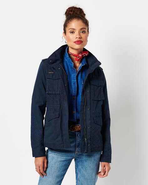 Buy Navy Blue Jackets & Coats for Women by SUPERDRY Online