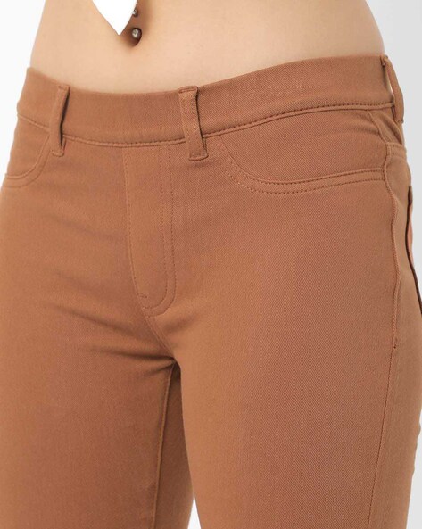 Buy Brown Trousers & Pants for Women by Fig Online