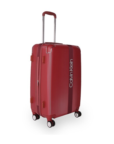 calvin klein red suitcase