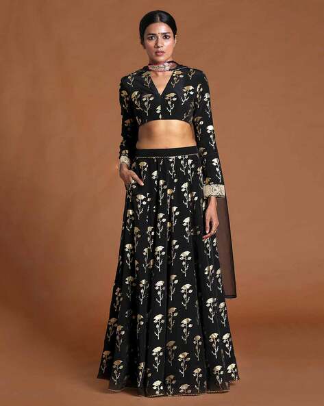 Ajio crop 2024 top lehenga