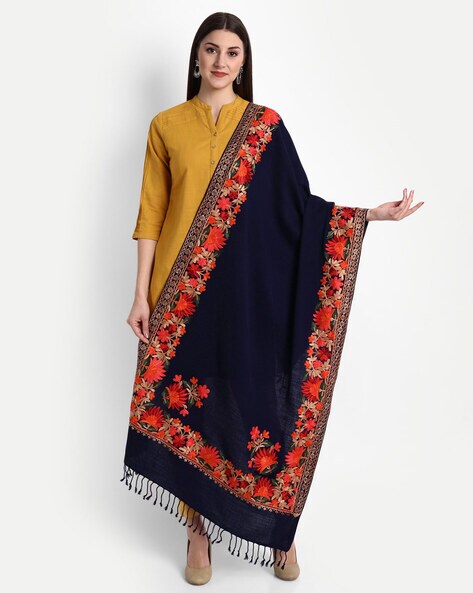 Floral Embroidred Stole Price in India