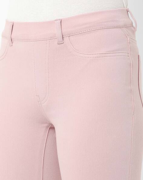Buy Pink Trousers & Pants for Women by Fig Online