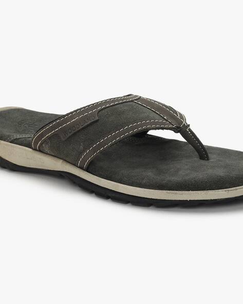 Buy Grey Flip Flop \u0026 Slippers for Men by WOODLAND Online | Ajio.com