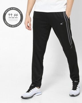 Trackpants Check Boys Red and Black Cotton Trackpants at Cliths