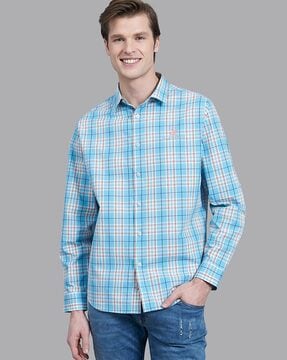 Buy Blue Shirts for Men by Beverly Hills Polo Club Online 
