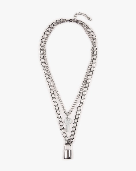 COACH Quilted Padlock Short Pendant Necklace | Dillard's