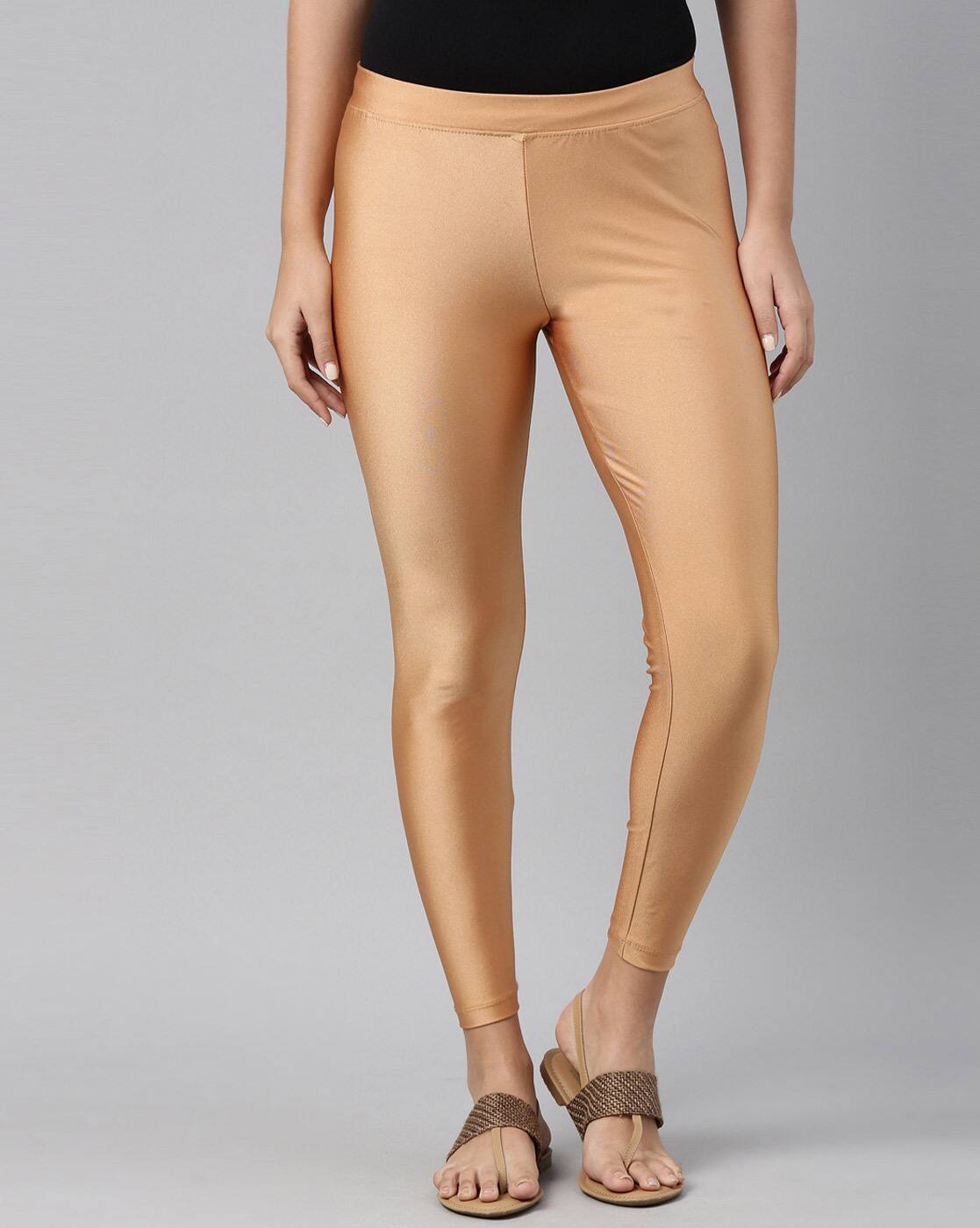 Beige Leggings for Women by Twin Birds 