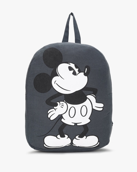 Black Denim Backpack Bag MICKEY MOUSE 