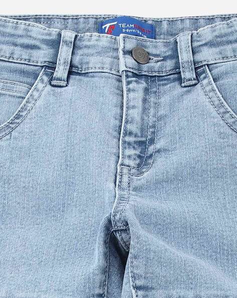 Heavy Wash Jogger Jeans with 5-pocket Styling view 3