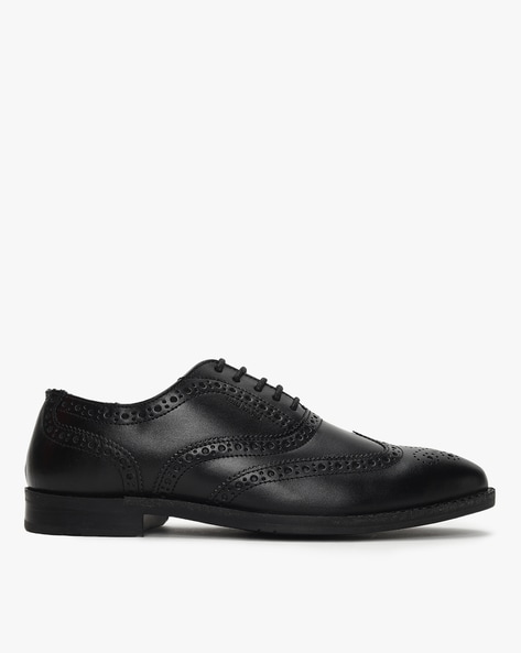 black brogue shoes