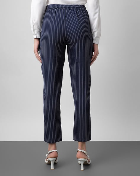 Buy Navy Blue Trousers & Pants for Women by Outryt Online