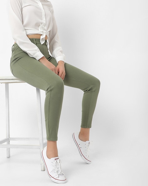 Fig & Basil Belted Straight Leg Textured Trouser - Off White | very.co.uk